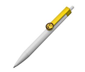 Bolígrafo con clip smiley